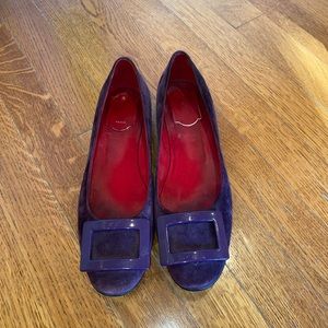 Roger Vivier purple flats